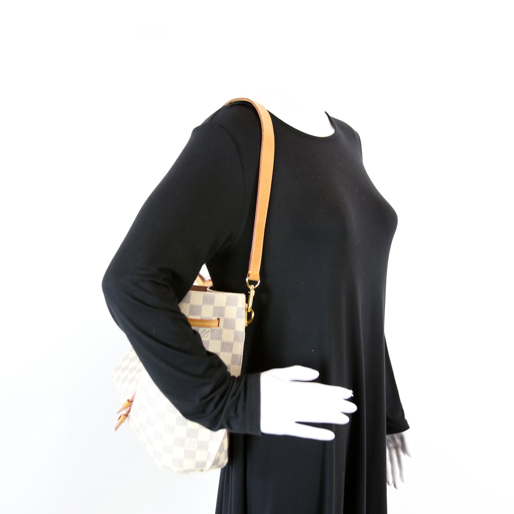Louos vuitton - LOUIS VUITTON AUTHENTIC DAMIER AZUR GIROLATA BUCKET BAG & LV  RECEIPT & CROSSBODY STRAP on Designer Wardrobe