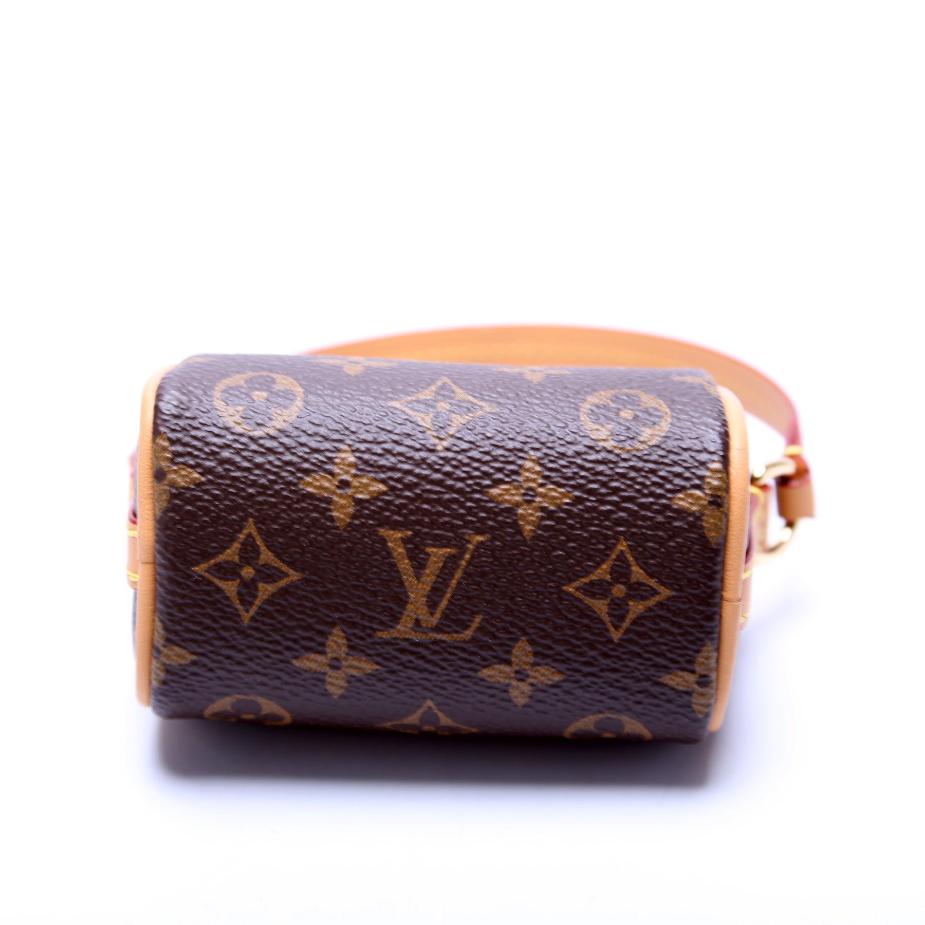 Louis Vuitton Brown, Pattern Print 2021 Monogram Micro Speedy Bag Charm