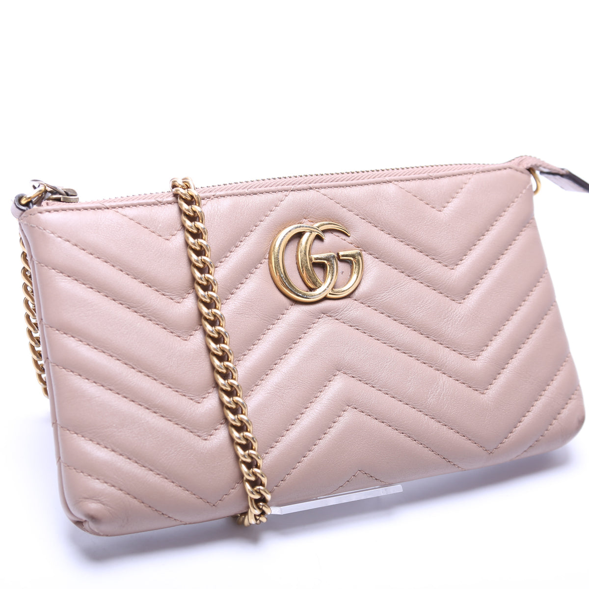 Shop GUCCI 2024 SS GG Marmont mini chain bag ( 497985 AACFE 9543