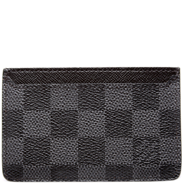 Louis Vuitton 2017 Damier Graphite ID Card Holder - Black Wallets