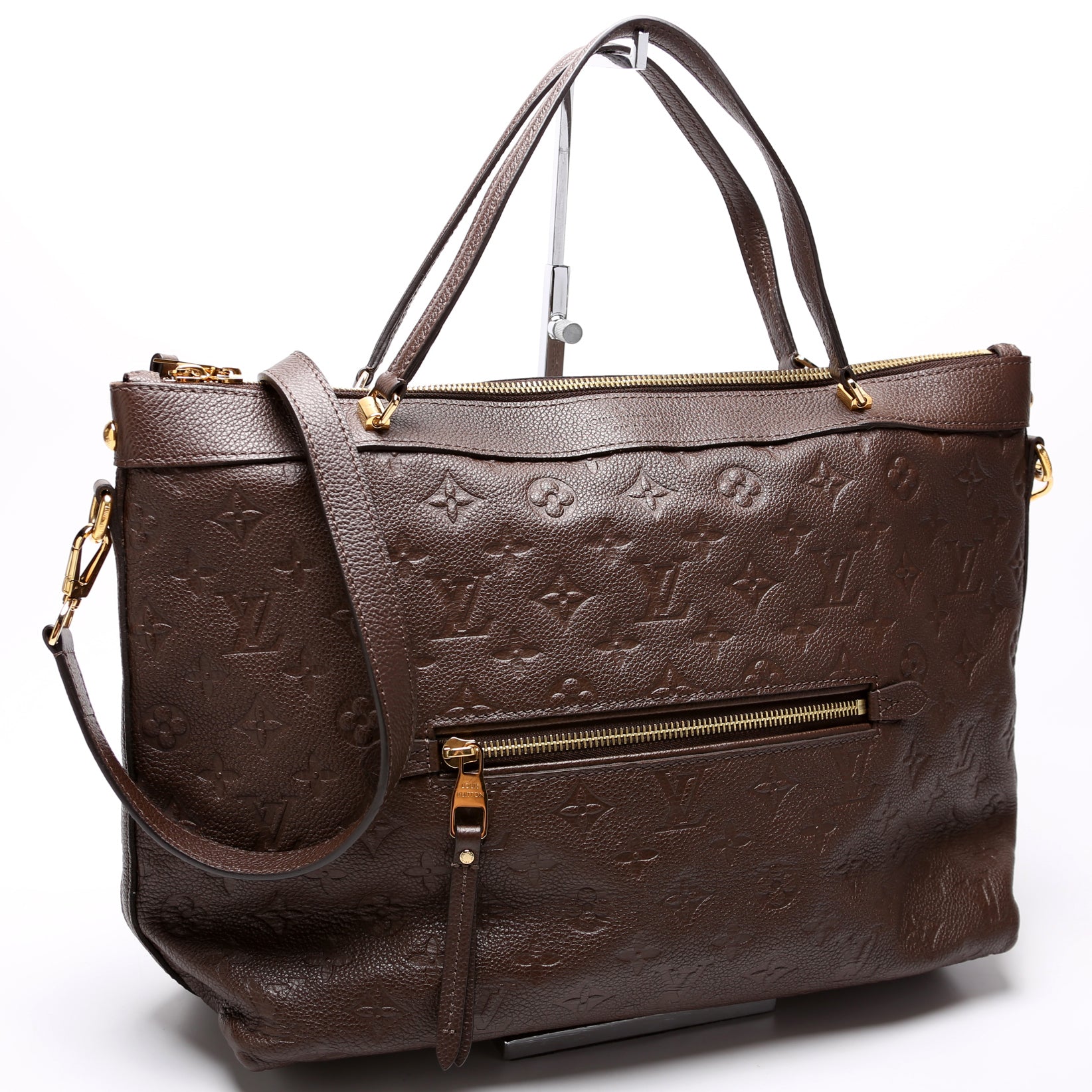Louis Vuitton - Authenticated Bastille Handbag - Cloth Brown for Women, Good Condition