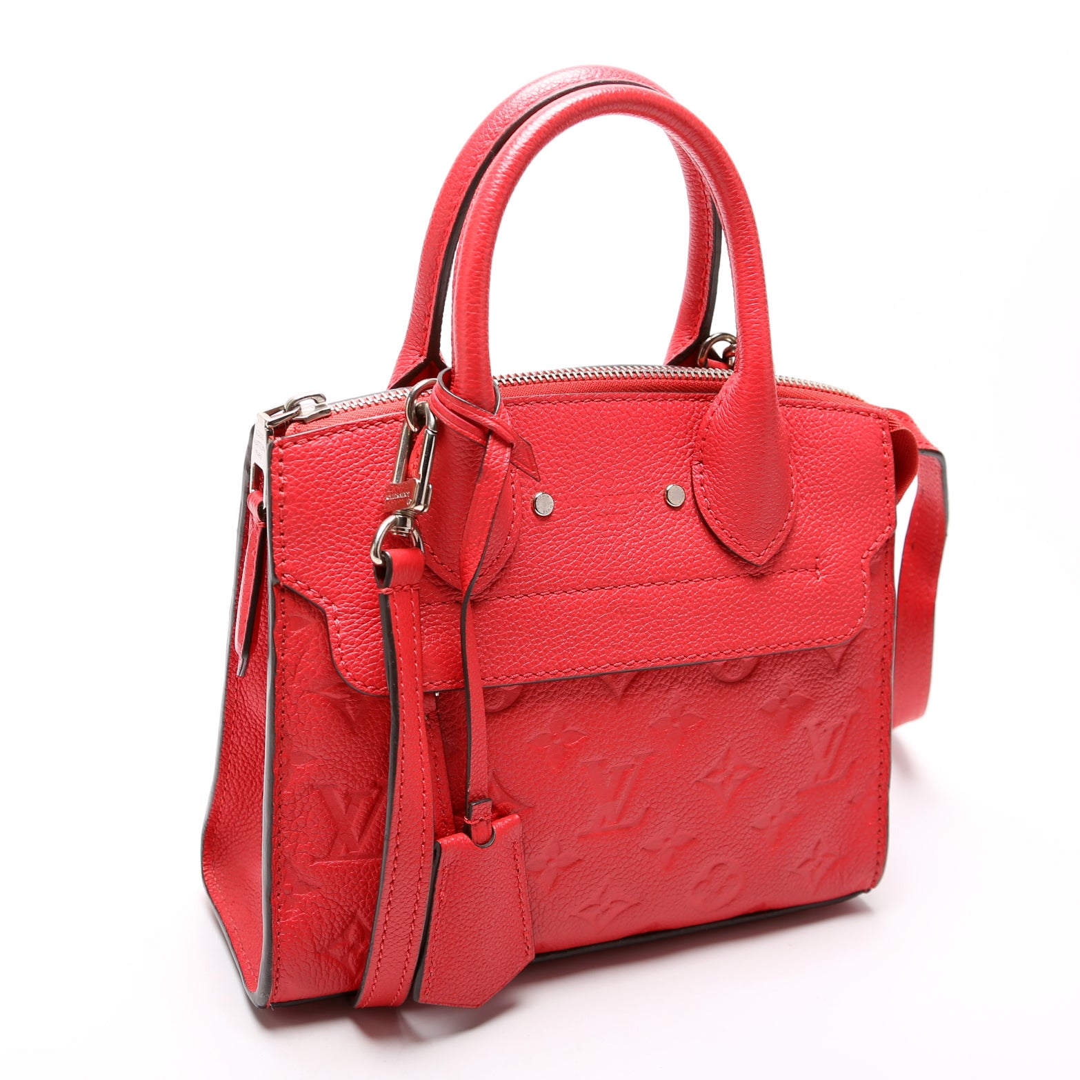 Pont Neuf bag in pink imprint leather Louis Vuitton - Second Hand