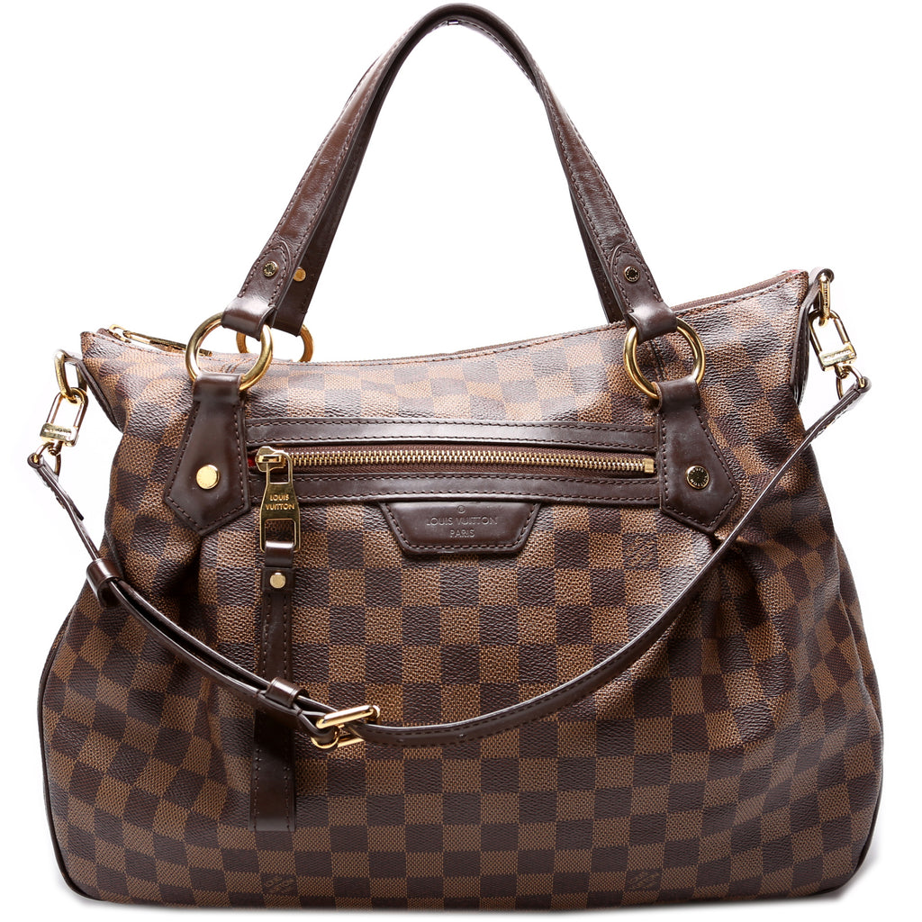 Louis Vuitton Damier Ebene Evora MM Shoulder Bag (SHF-22530) – LuxeDH