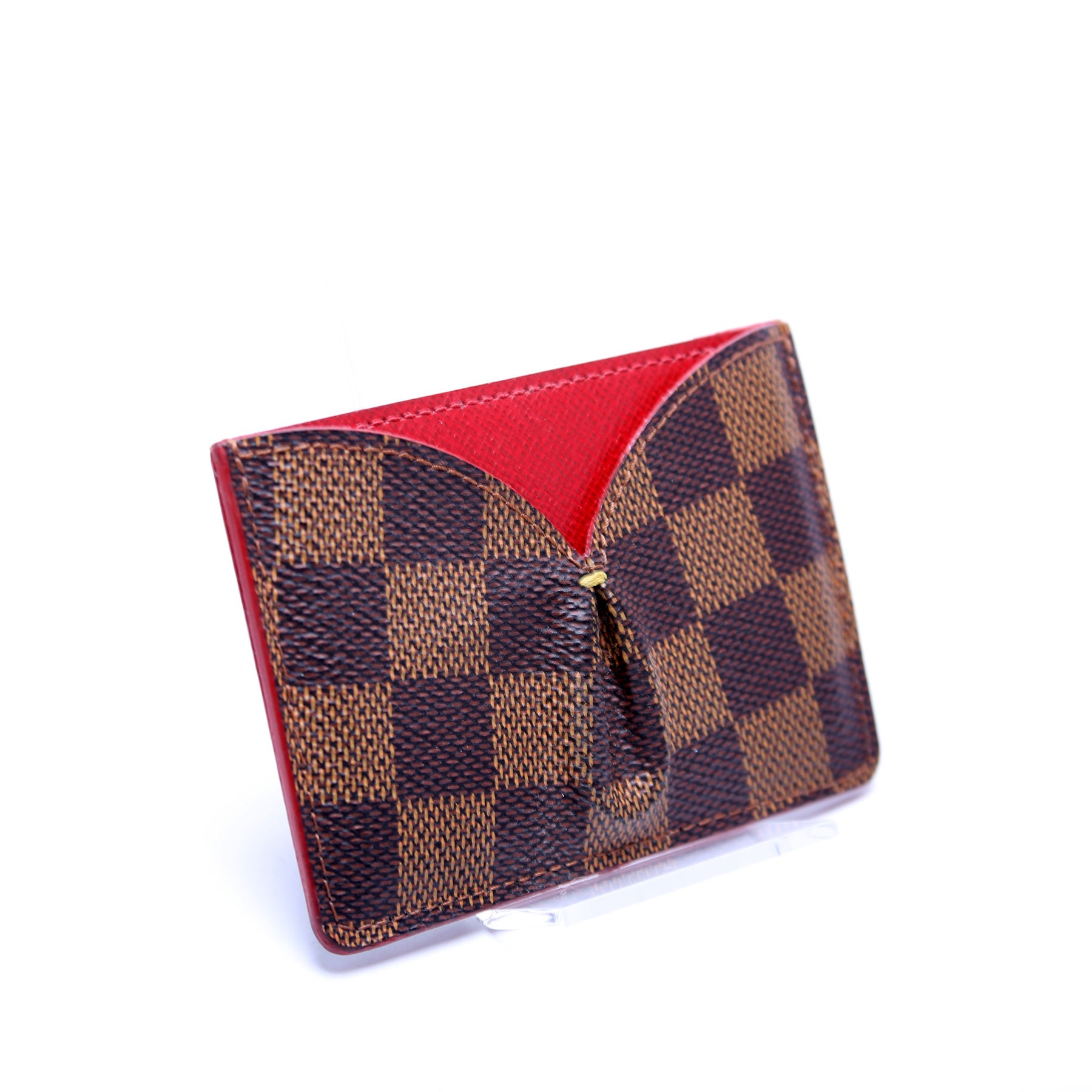 Louis Vuitton Damier Ebene Card Holder Long Bifold Wallet