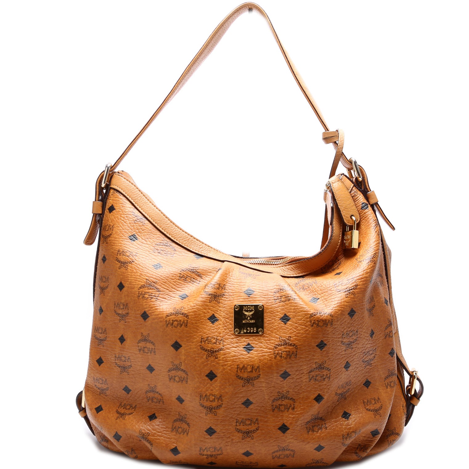 MCM, Bags, Mcm Visotes Metallic Mcm Hobo Bag Mcm Hobo