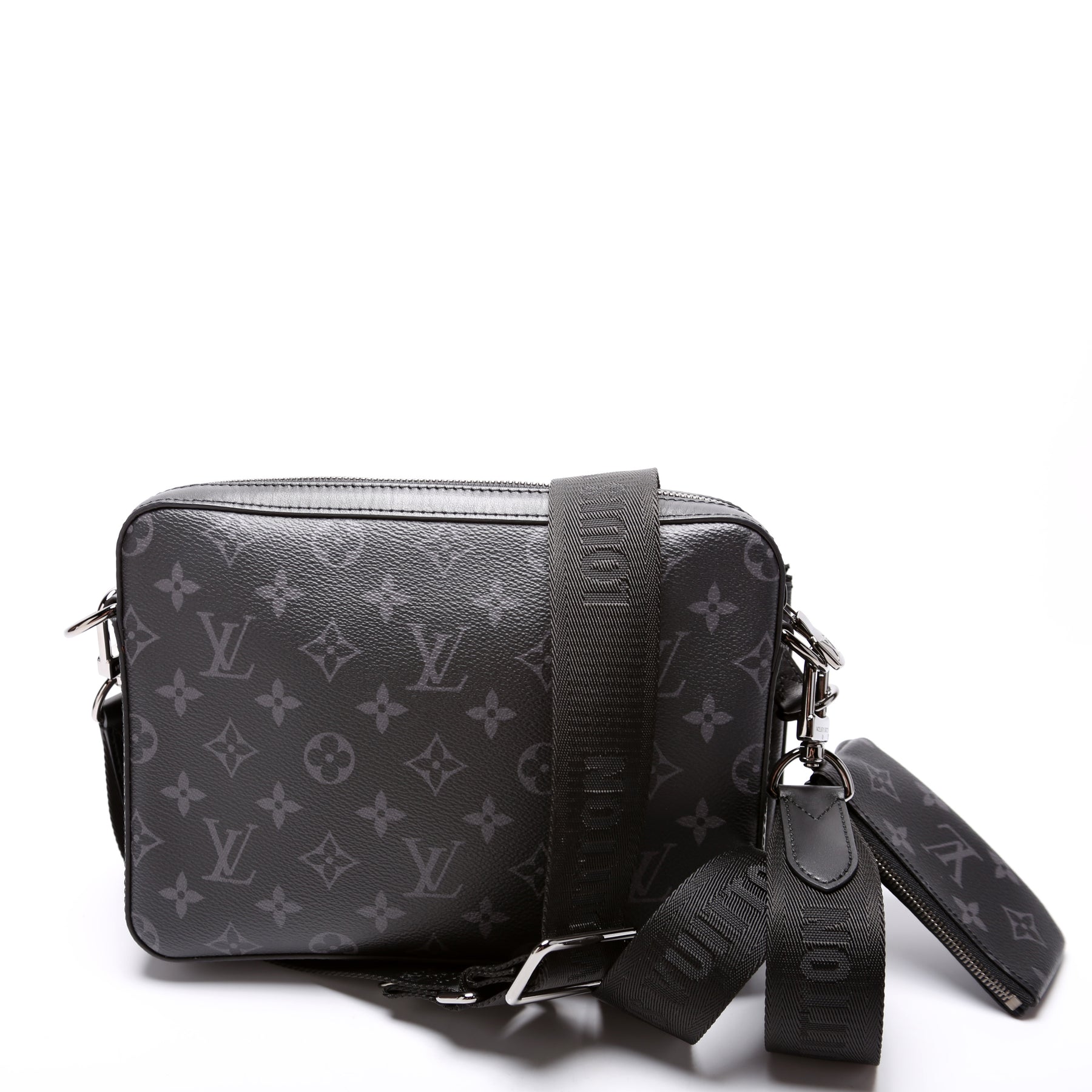 Louis Vuitton Trio Messenger Monogram Eclipse Reverse Gray in Coated Canvas  with Silver-tone - US