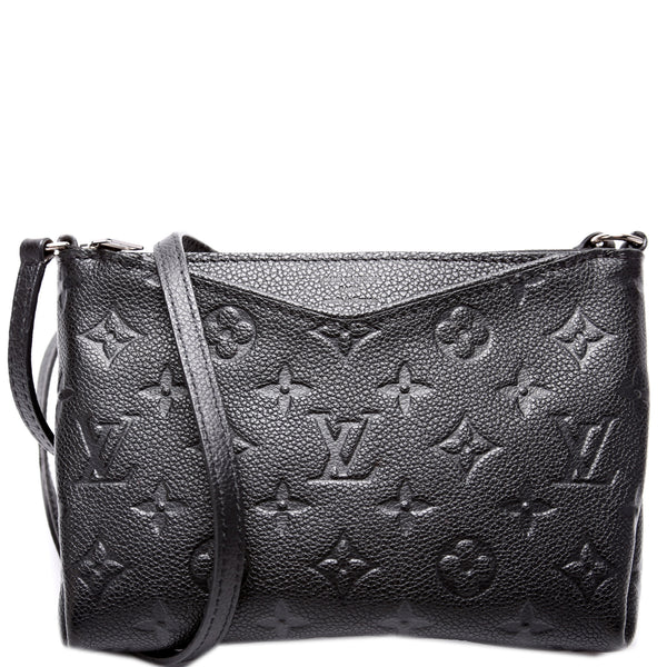 Louis Vuitton black empreinte pallas crossbody bag Leather ref