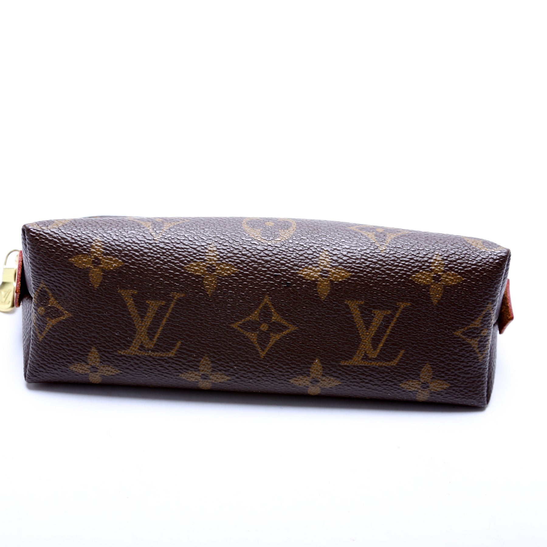 Louis Vuitton brown leather monogram 'Cosmetic Pouch PM' Brand  New RRP 405