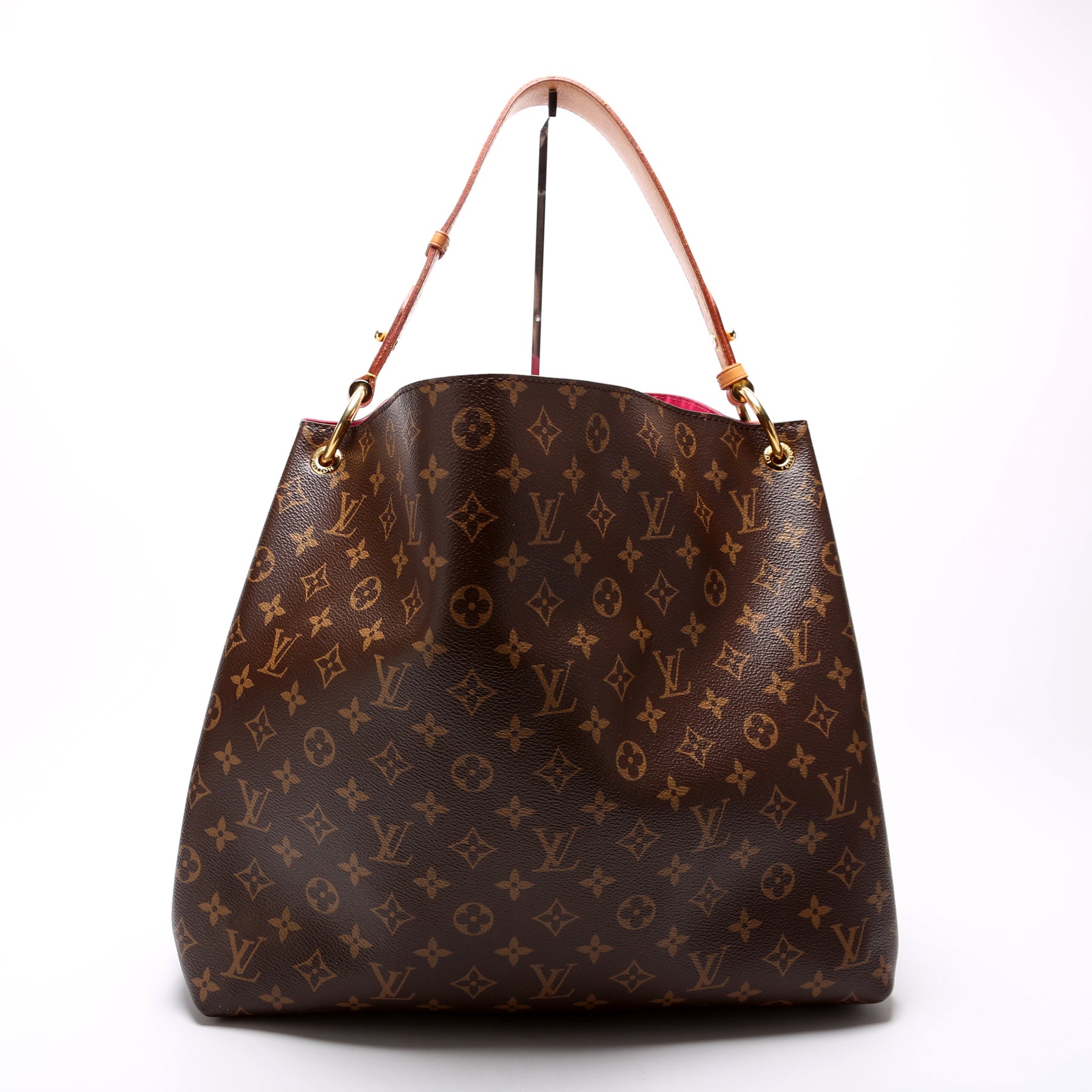 Louis Vuitton Graceful mm Monogram Canvas Shoulder Bag Brown