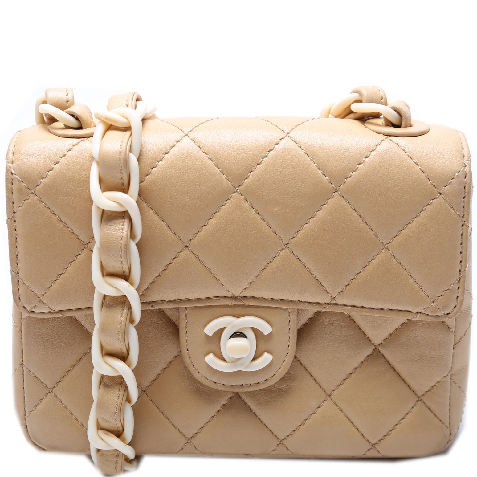 Chanel Quilted Lambskin Mini Rectangular Flap