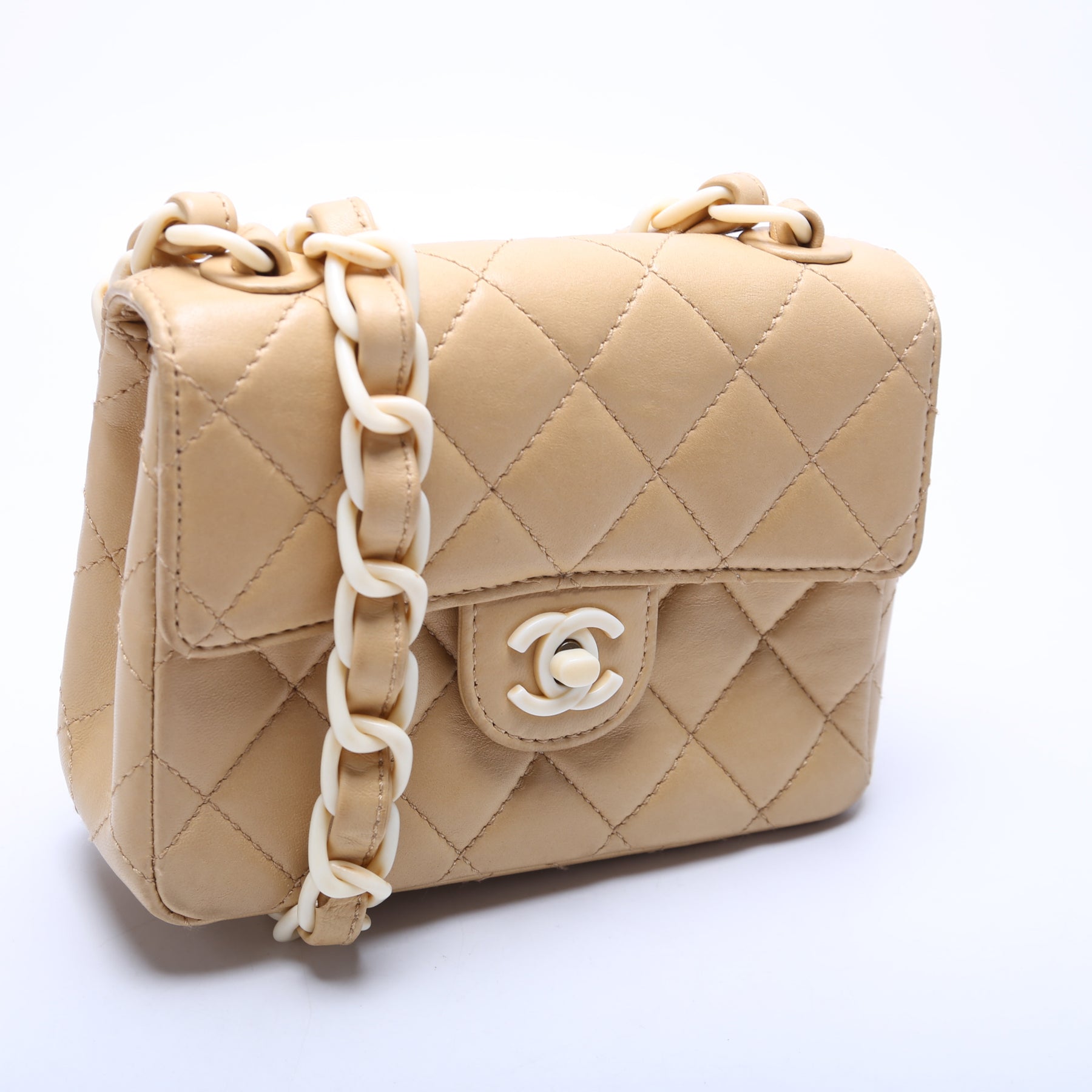 Mini Flap Square Plastic CC Chain 5M – Keeks Designer Handbags