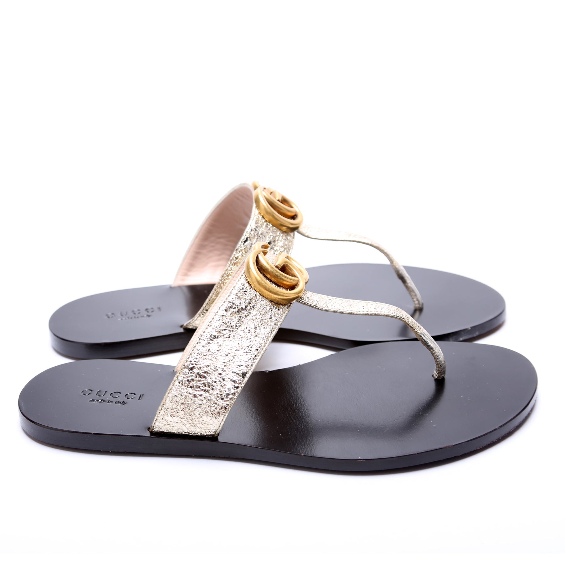 Gucci gg best sale t strap sandal