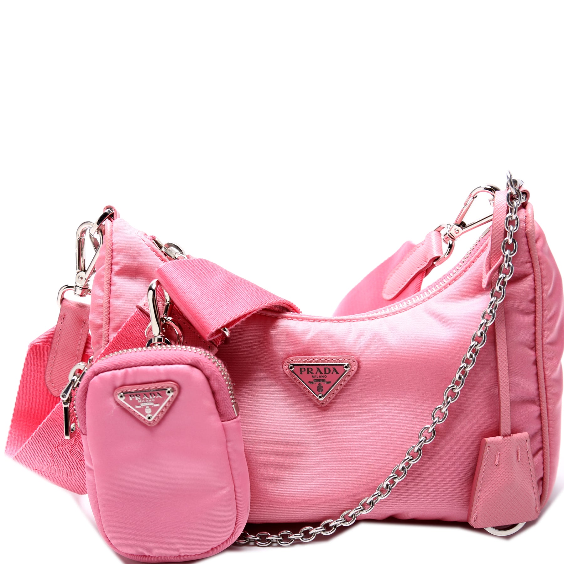 Prada Pink Nylon Re-Edition 2005 Bag - shop 