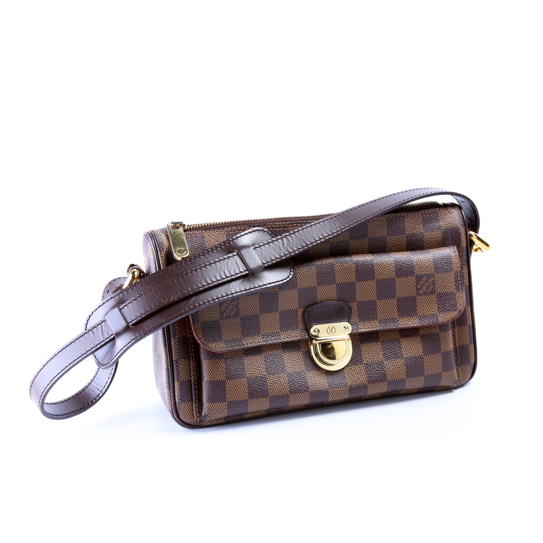 Louis Vuitton Ravello Gm Brown Canvas Shoulder Bag (Pre-Owned