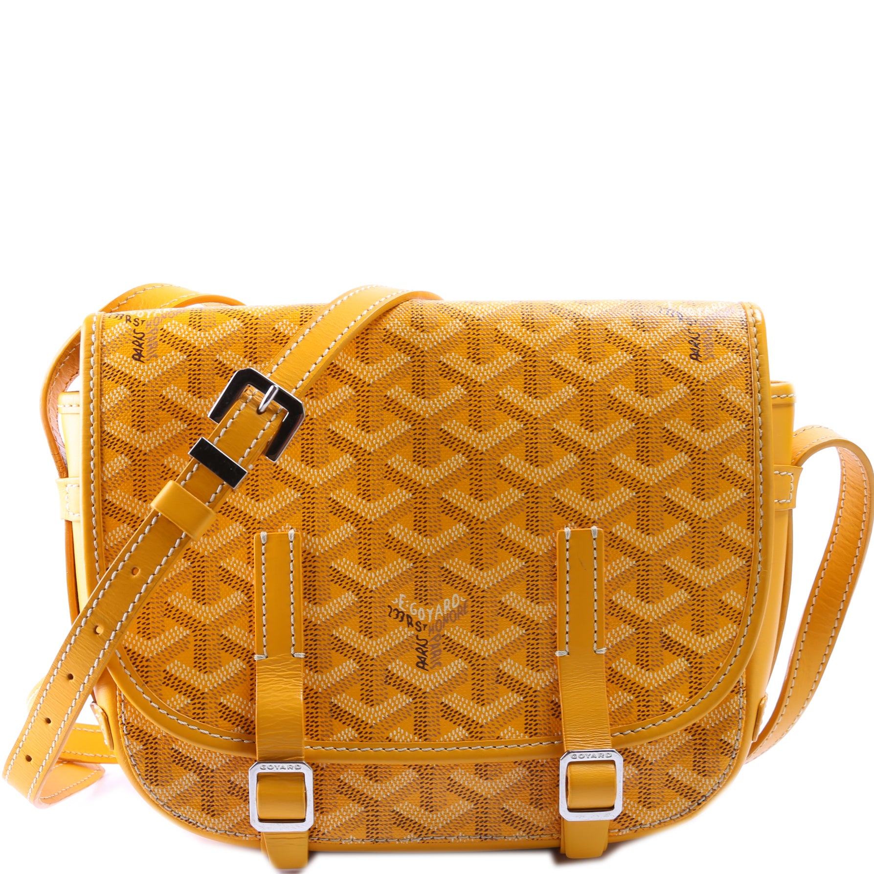 Pre-owned Goyard Belvedere Pm Yellow