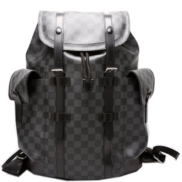 LOUIS VUITTON CHRISTOPHER BACKPACK IN BLACK AND WHITE DAMIER