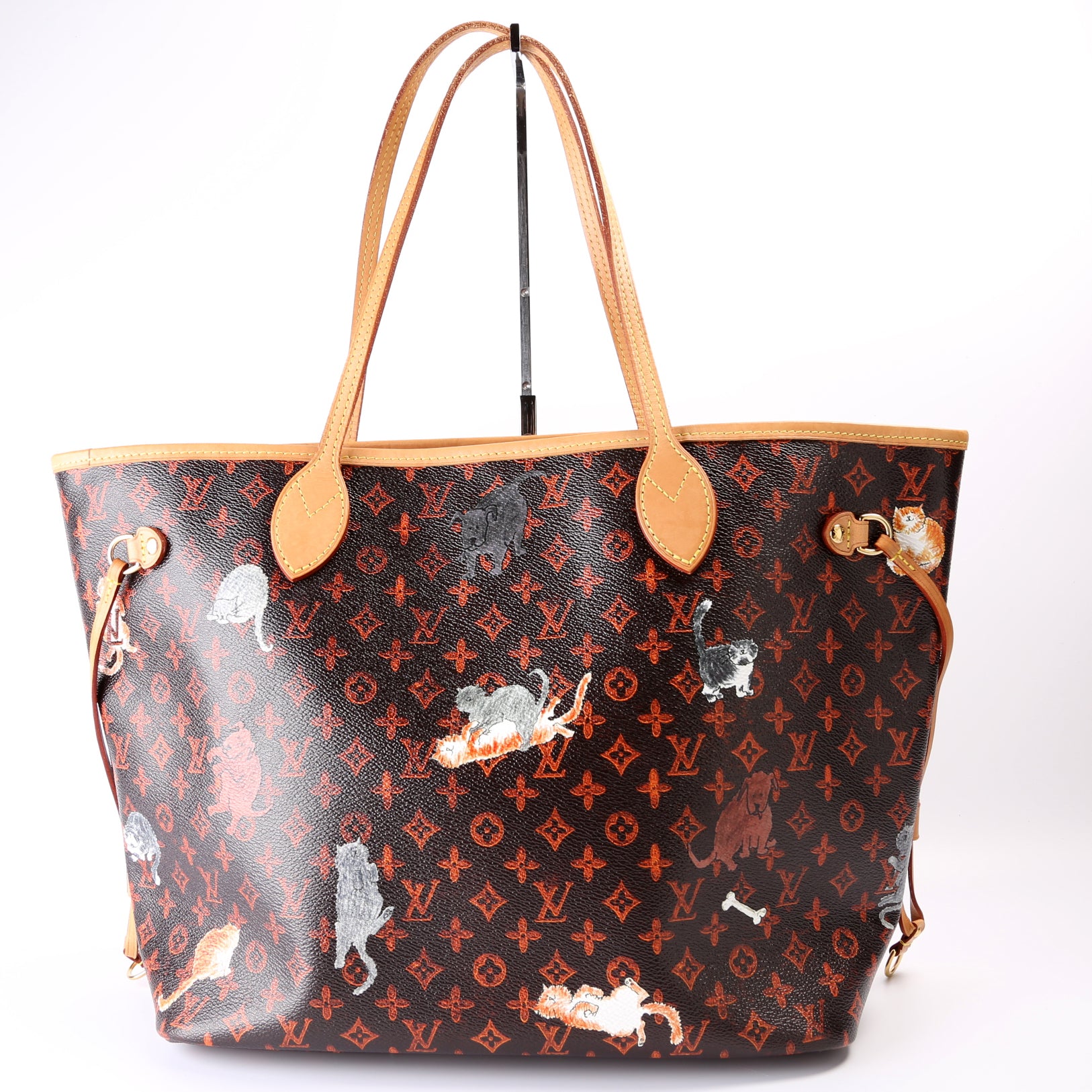 Lv louis vuitton catogram neverfull mm, Luxury, Bags & Wallets on