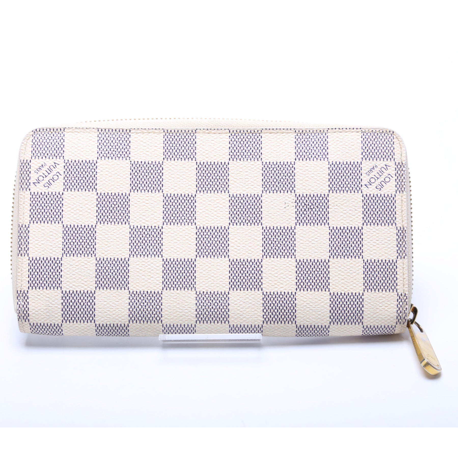 Louis Vuitton Damier Azur Zippy Wallet Dust bag Box & COA