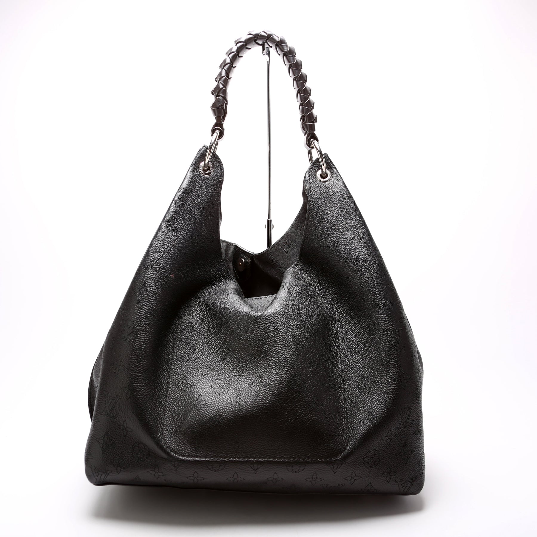 Carmel Hobo Bag - Luxury Mahina Leather Grey