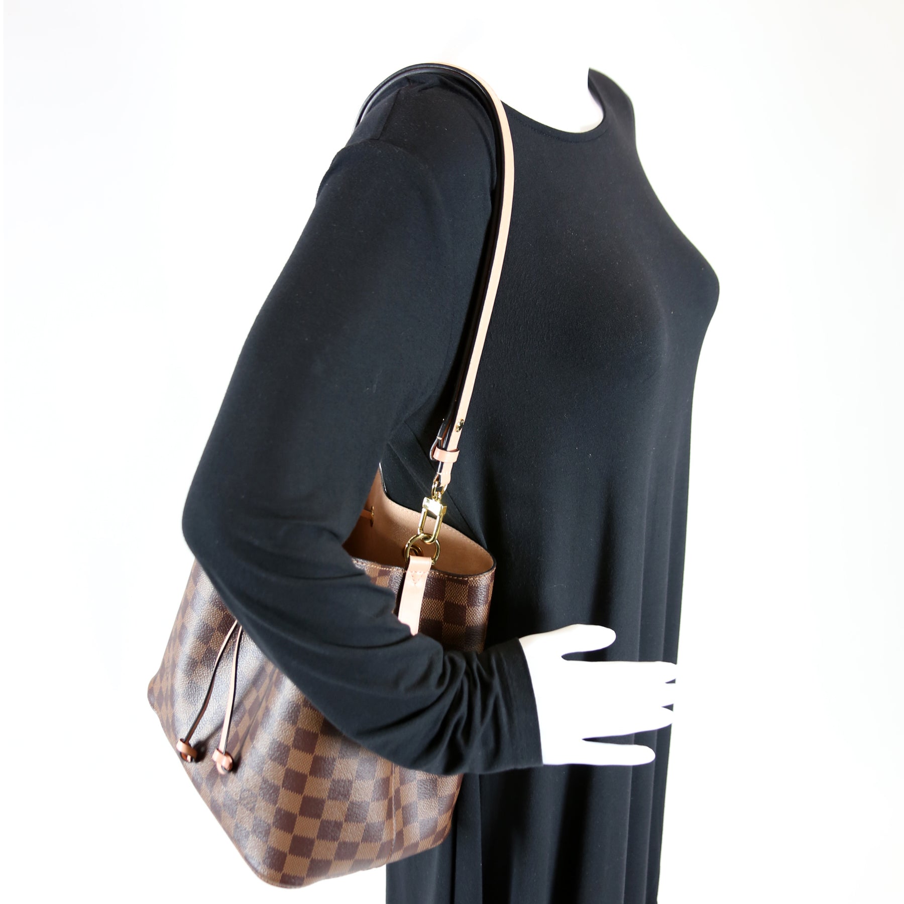 Louis Vuitton NeoNoe Handbag Limited Edition Colored Damier MM Black  21972214