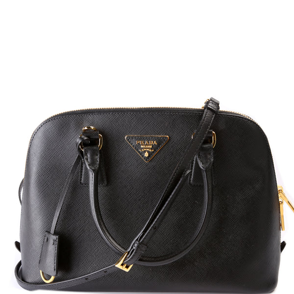 Prada, Bags, Authentic Prada Saffiano Vernice Promenade Shouldercrossbody  Bag In Black