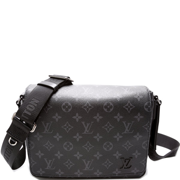 LOUIS VUITTON Monogram Eclipse District PM Black 1133793