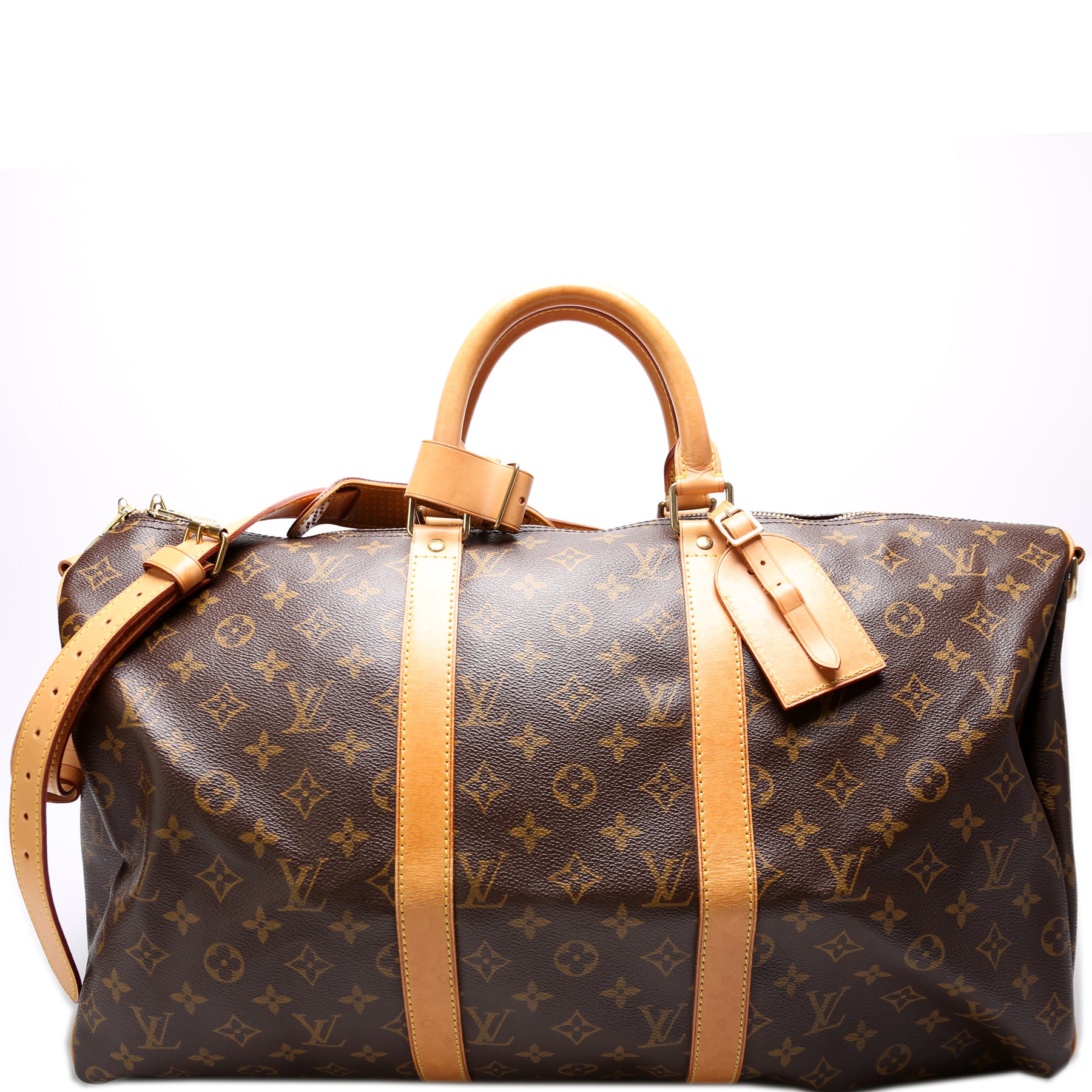 LOUIS VUITTON KEEPALL BANDOULIERE 50 - WEAR AND TEAR AFTER MORE