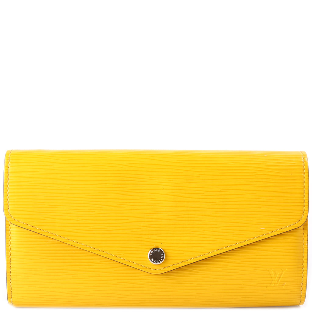Louis Vuitton Yellow EPI snap wallet
