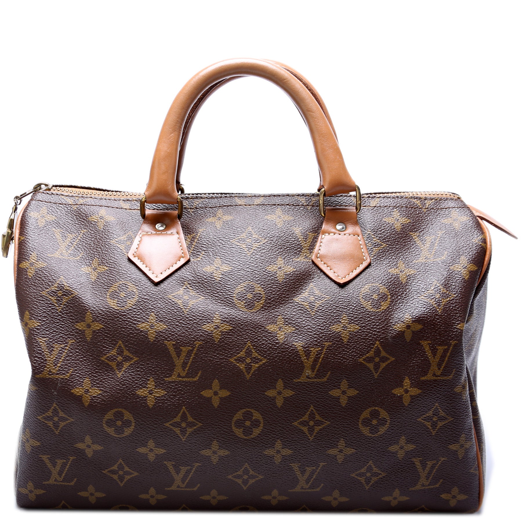 Authentic LOUIS VUITTON Speedy 25 Handbag Monogram Brown Vintage LV Pre  Owned Purse lv coated canvas Made in France