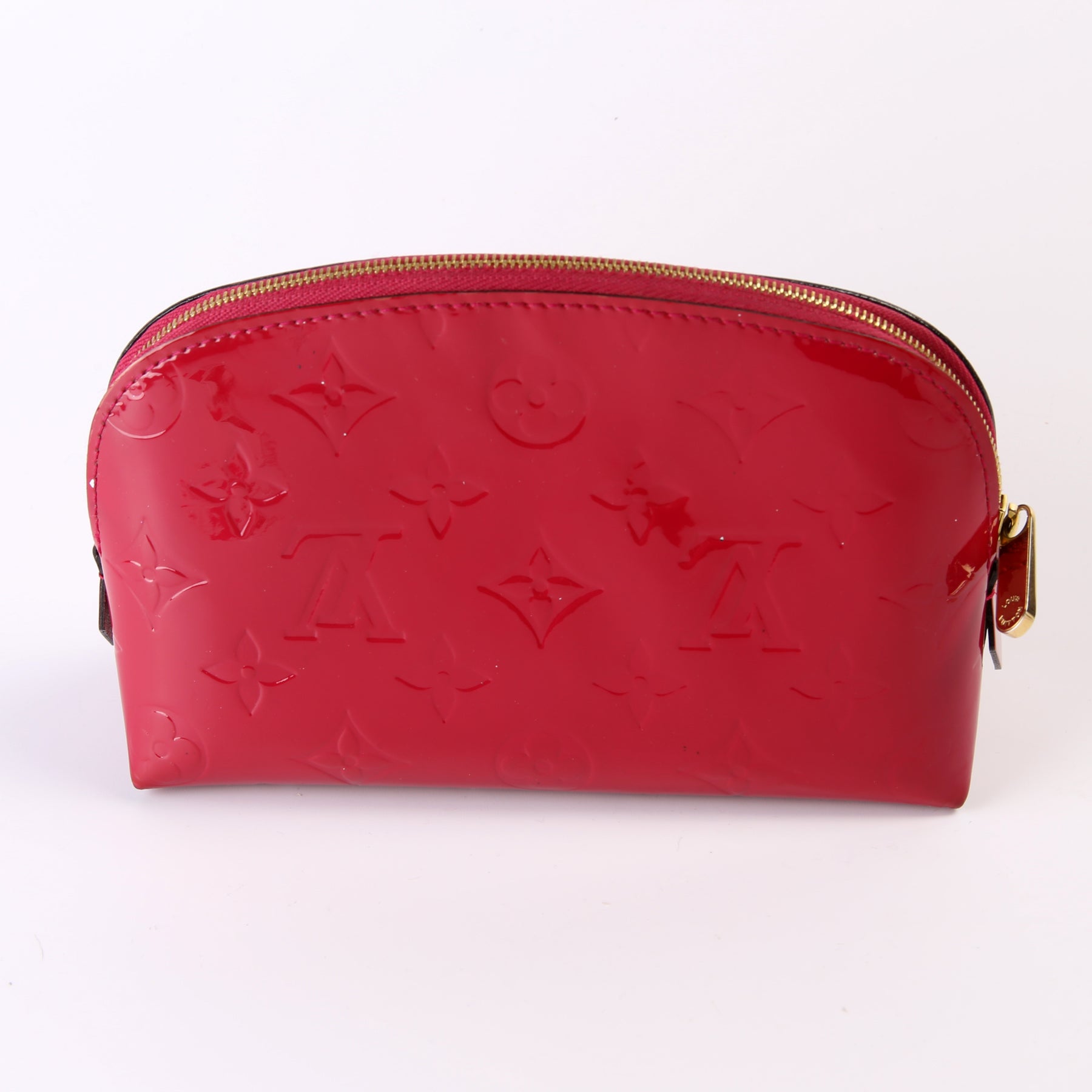 Louis Vuitton Monogram Vernis Cosmetic Pouch PM - Red Cosmetic Bags,  Accessories - LOU739482