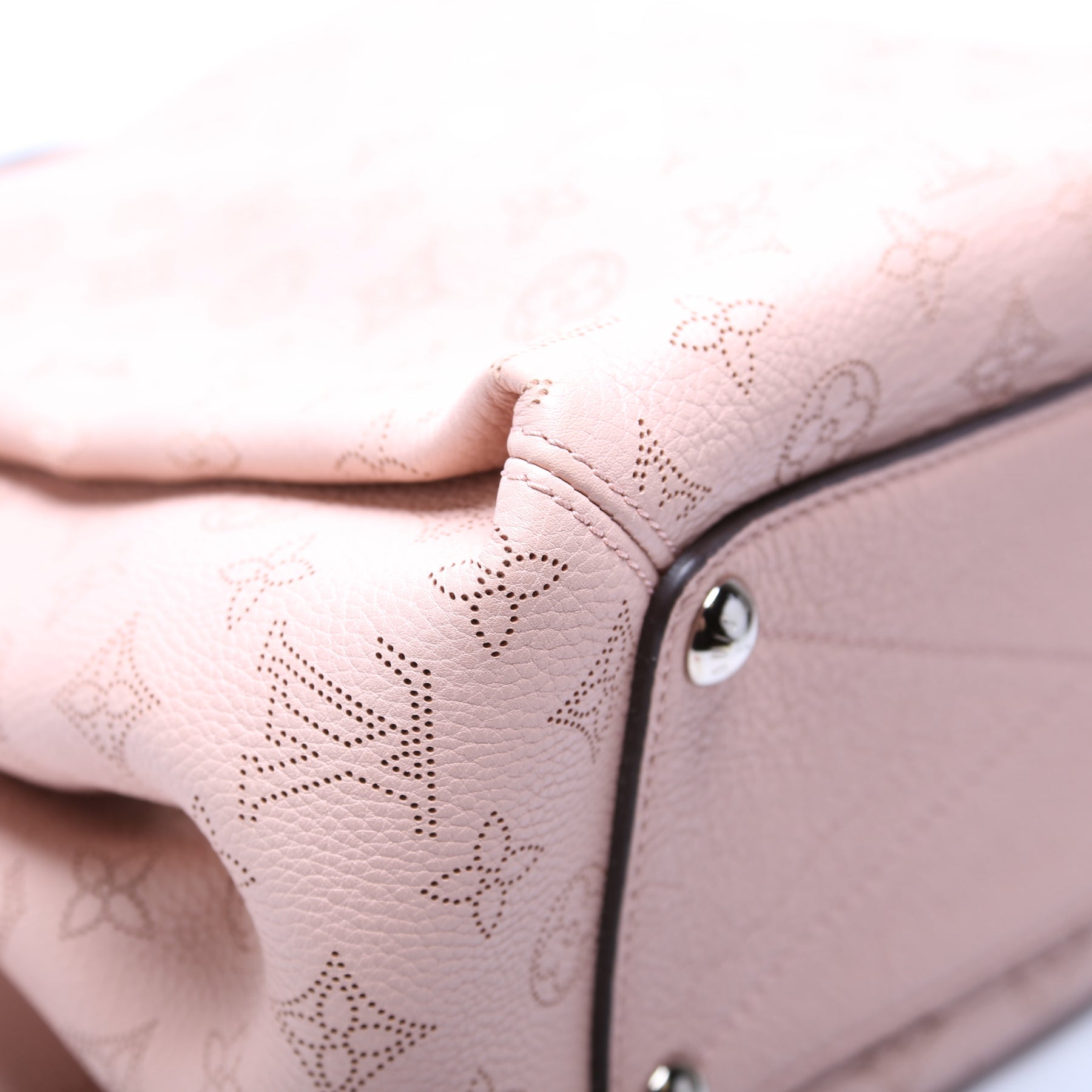 Louis Vuitton, Bags, Louis Vuitton Babylone Pm Mahina Calfskin Leather  Satchel Bag Pink