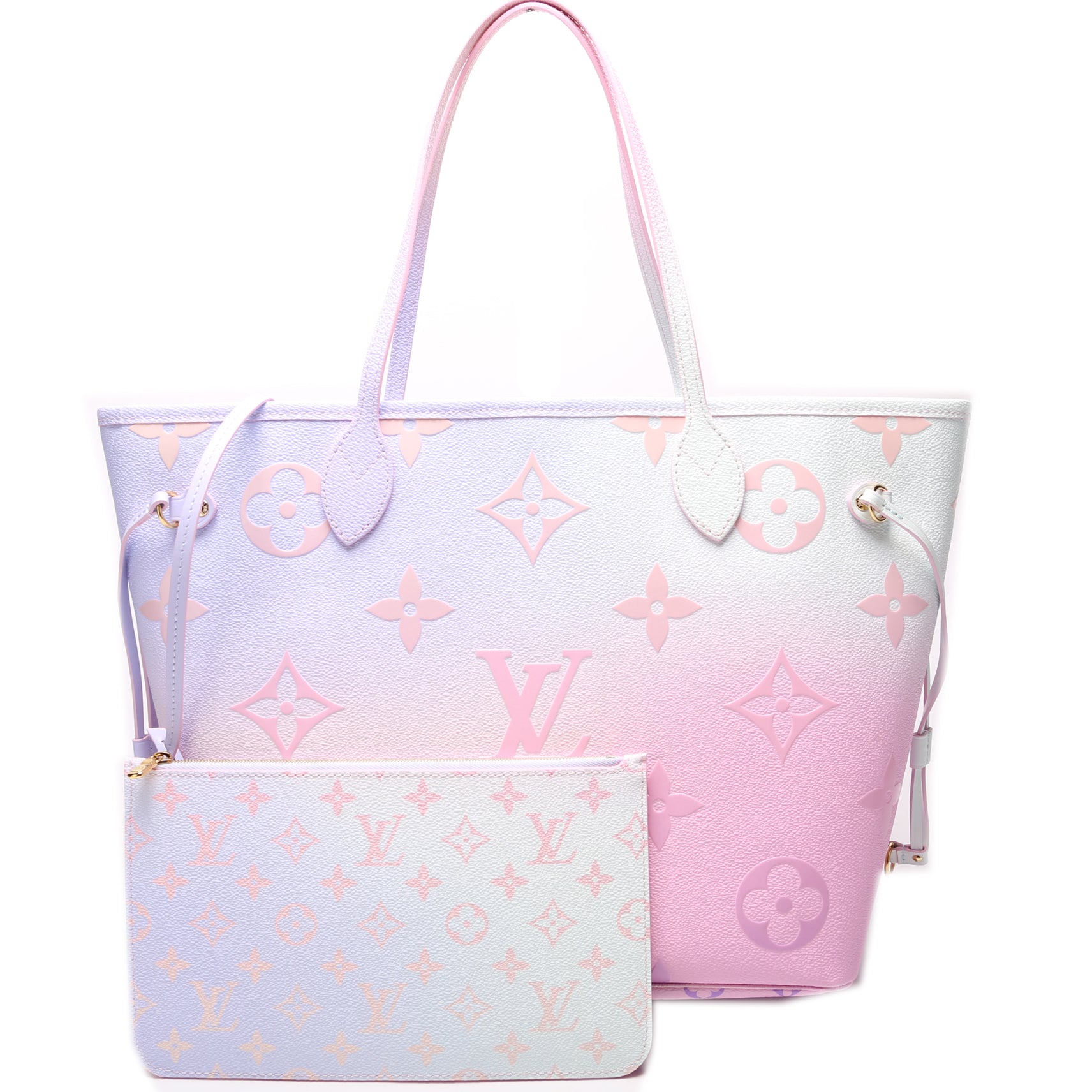 Louis Vuitton Authentic Escale Pastel Pink Neverfull Giant Bag
