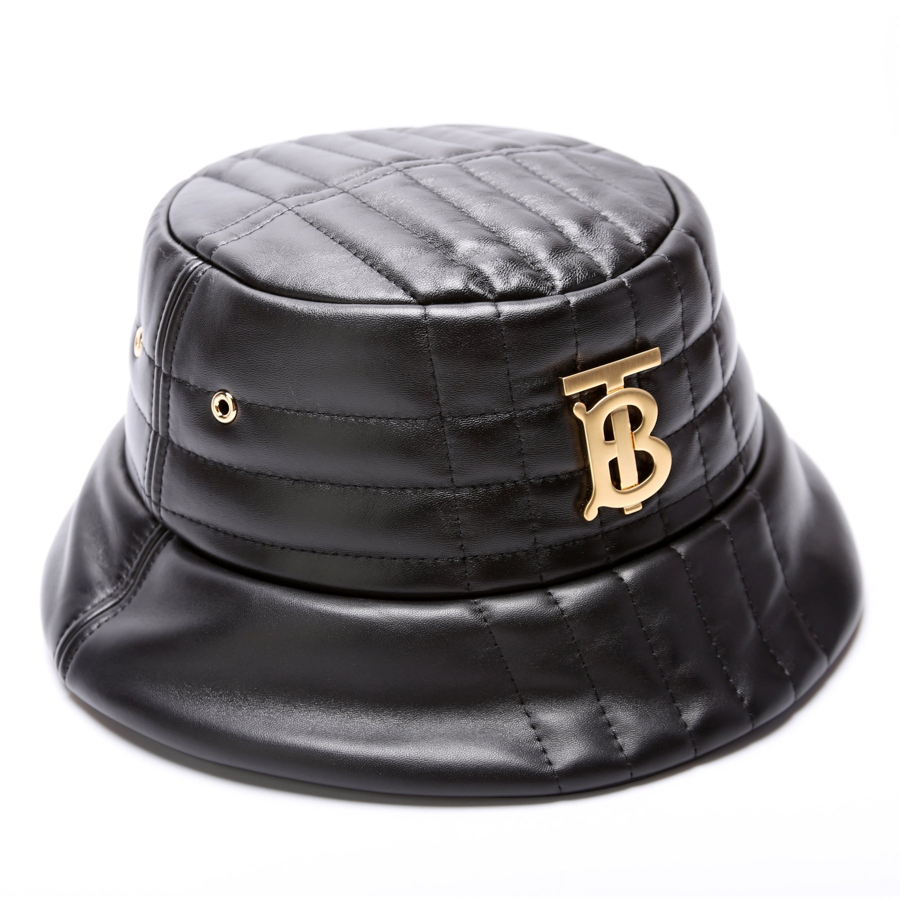 Lola Quilted Leather Large Bucket Hat – Keeks Designer Handbags