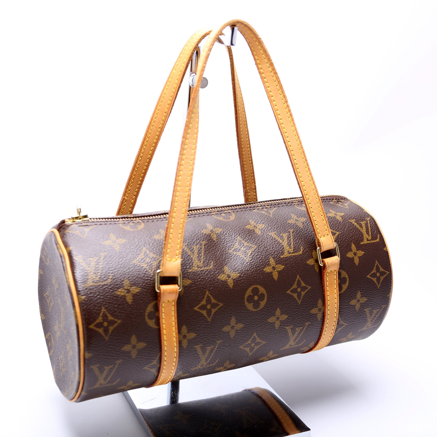 Louis Vuitton Papillon 26 Vintage Monogram Coated Canvas Handbag Top Handle  Bag