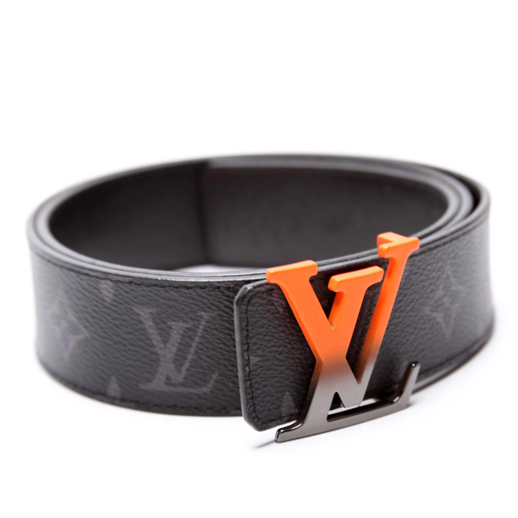 Louis Vuitton LV Initiales Silver Buckle Belt Monogram 40mm Brown/Black