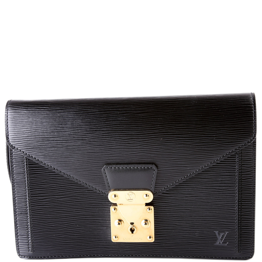 Louis Vuitton Black Epi Leather Pochette Sellier Dragonne Clutch at Jill's  Consignment