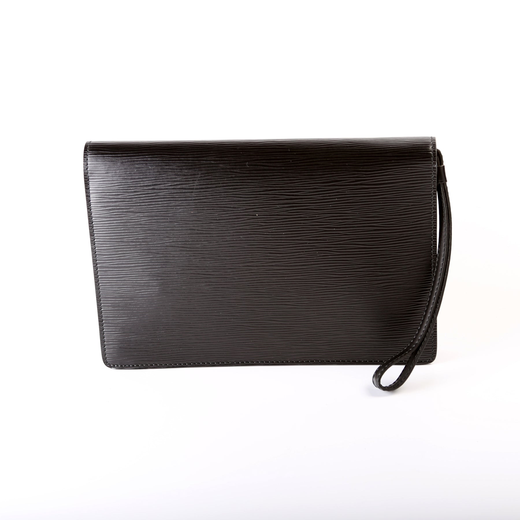 Louis Vuitton Black Epi Leather Pochette Sellier Dragonne Clutch