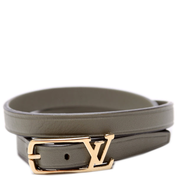 Louis Vuitton neogram leather bracelet double band authentic new