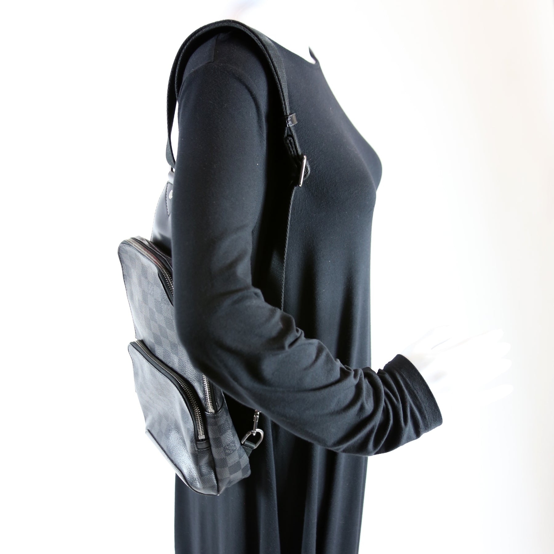 Avenue Sling Bag Damier Graphite – Keeks Designer Handbags