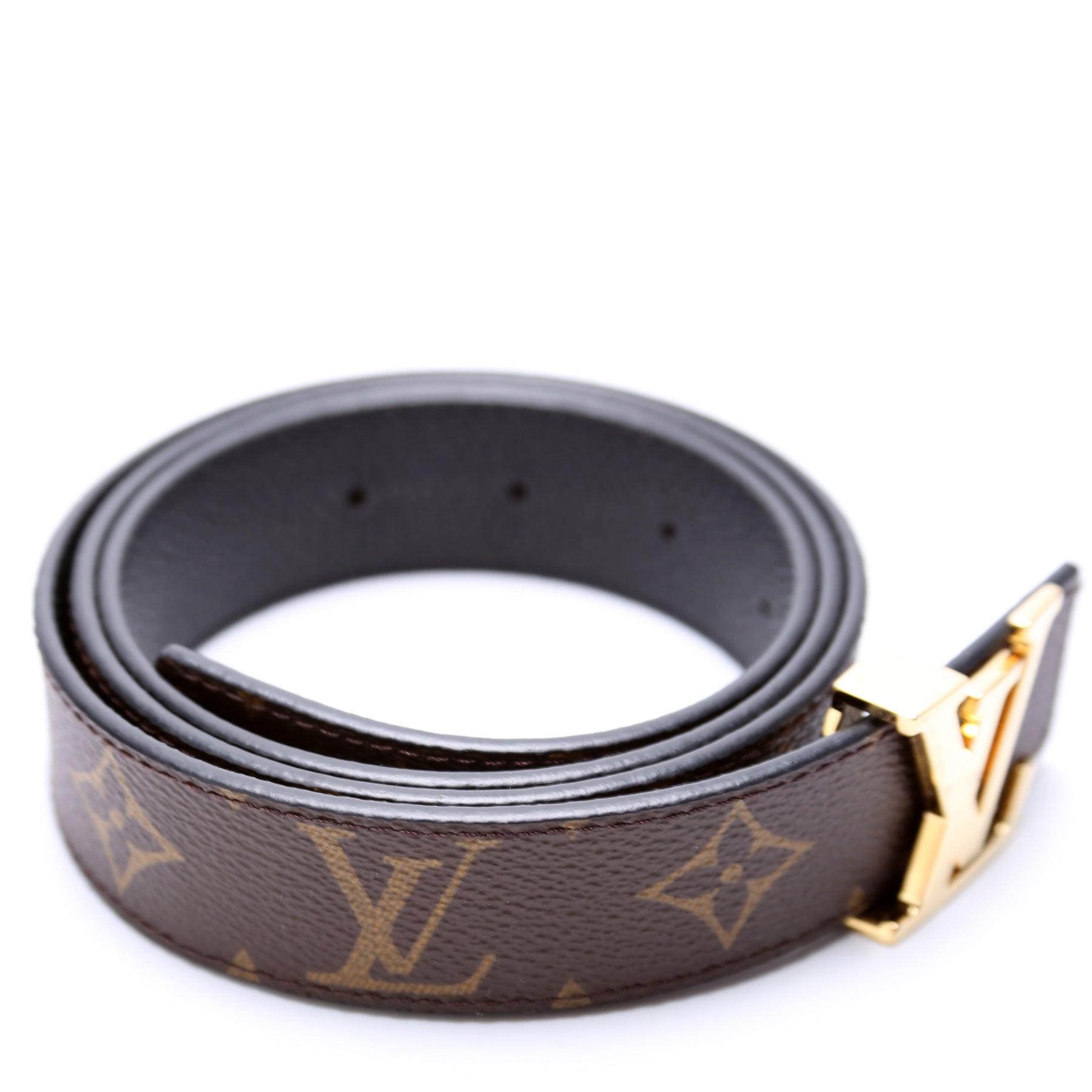 Louis Vuitton Initiales 30MM Reversible Belt, Black/Brown, Size 90