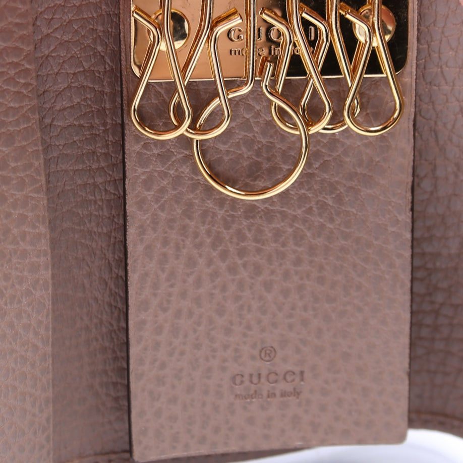 Gucci GUCCI Key Case Men's Petit Marmont GG Supreme Leather Black Brown  456118 6
