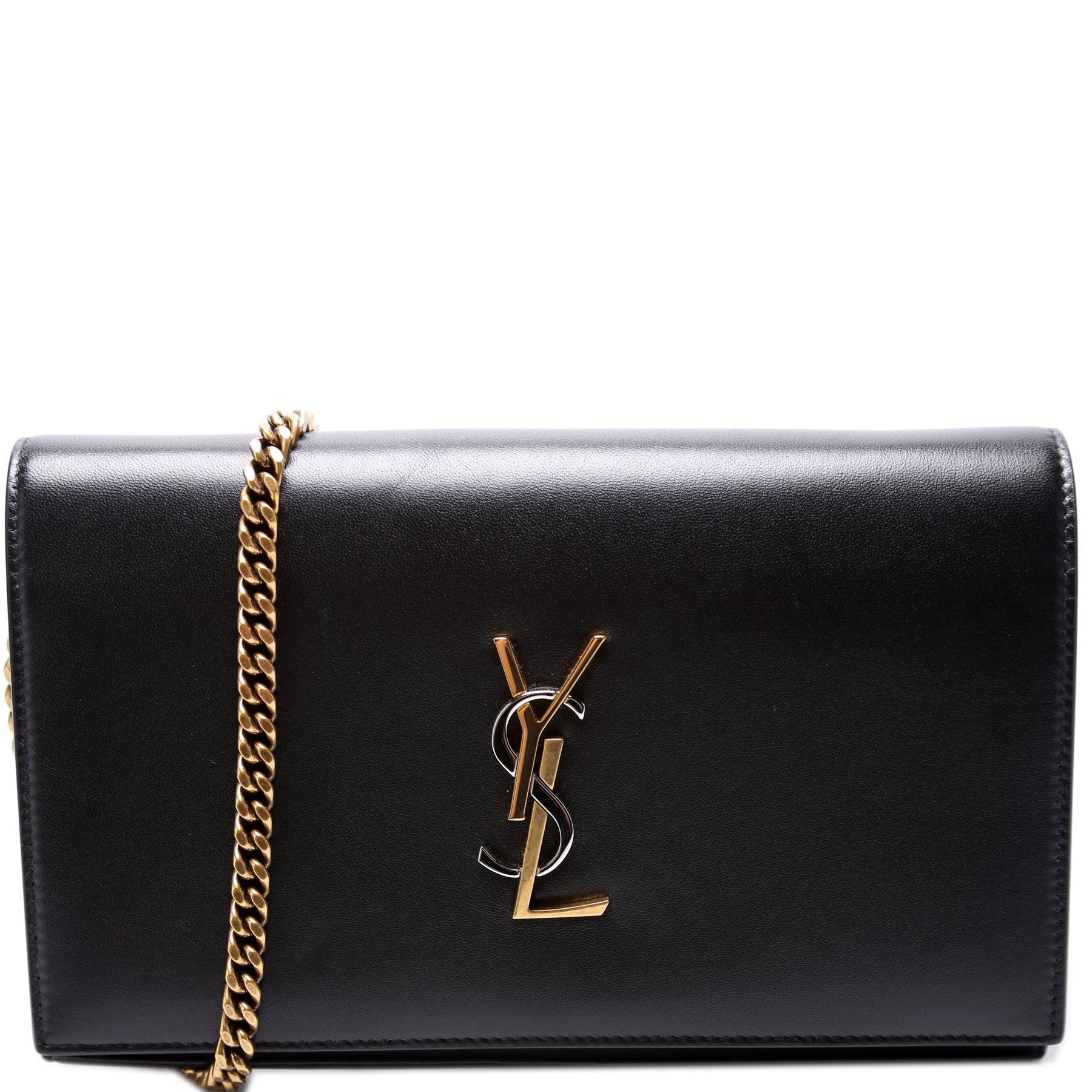 Step 1: Fake vs real YSL Kate bag interior label