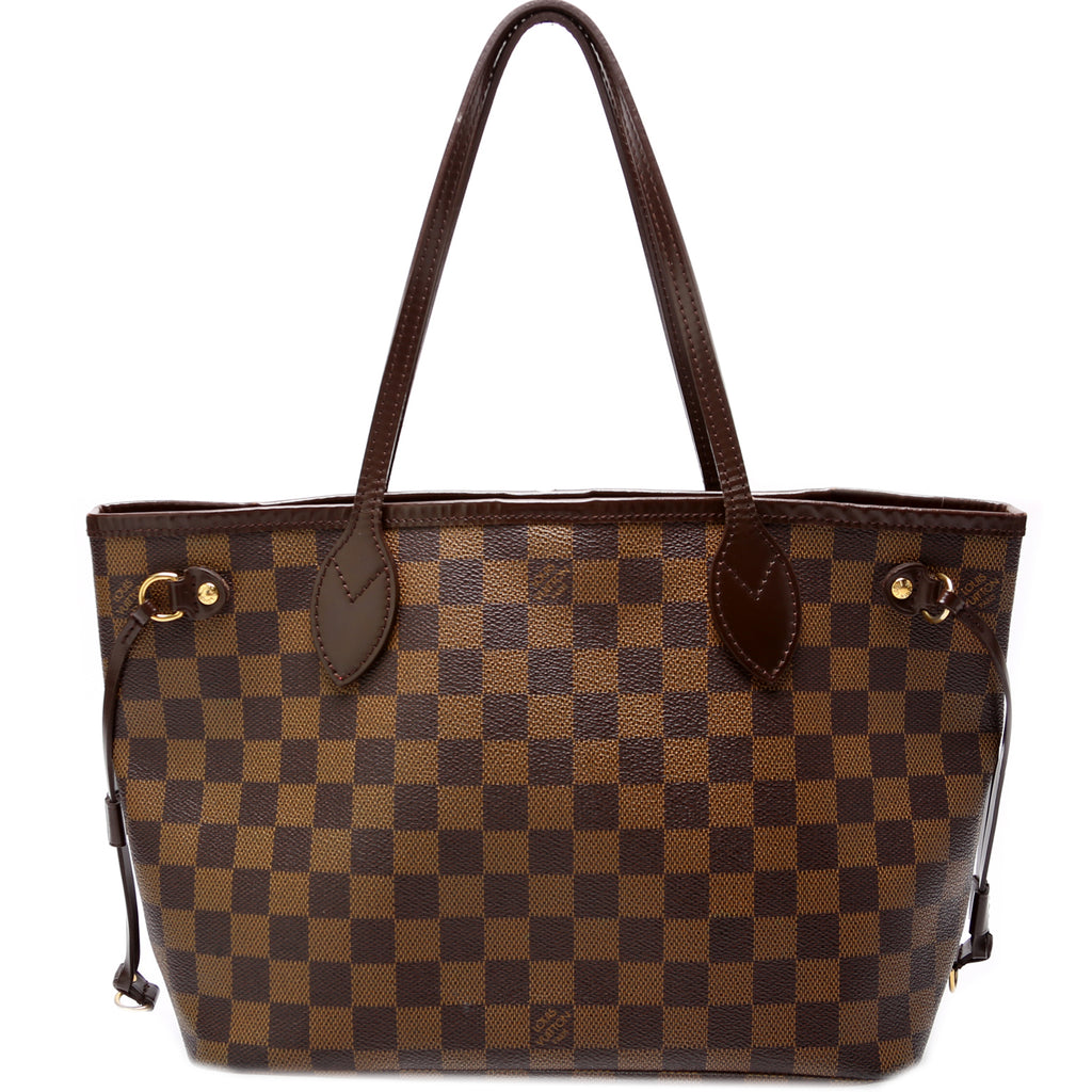 Pochette Only Damier Ebene Neverfull – Keeks Designer Handbags