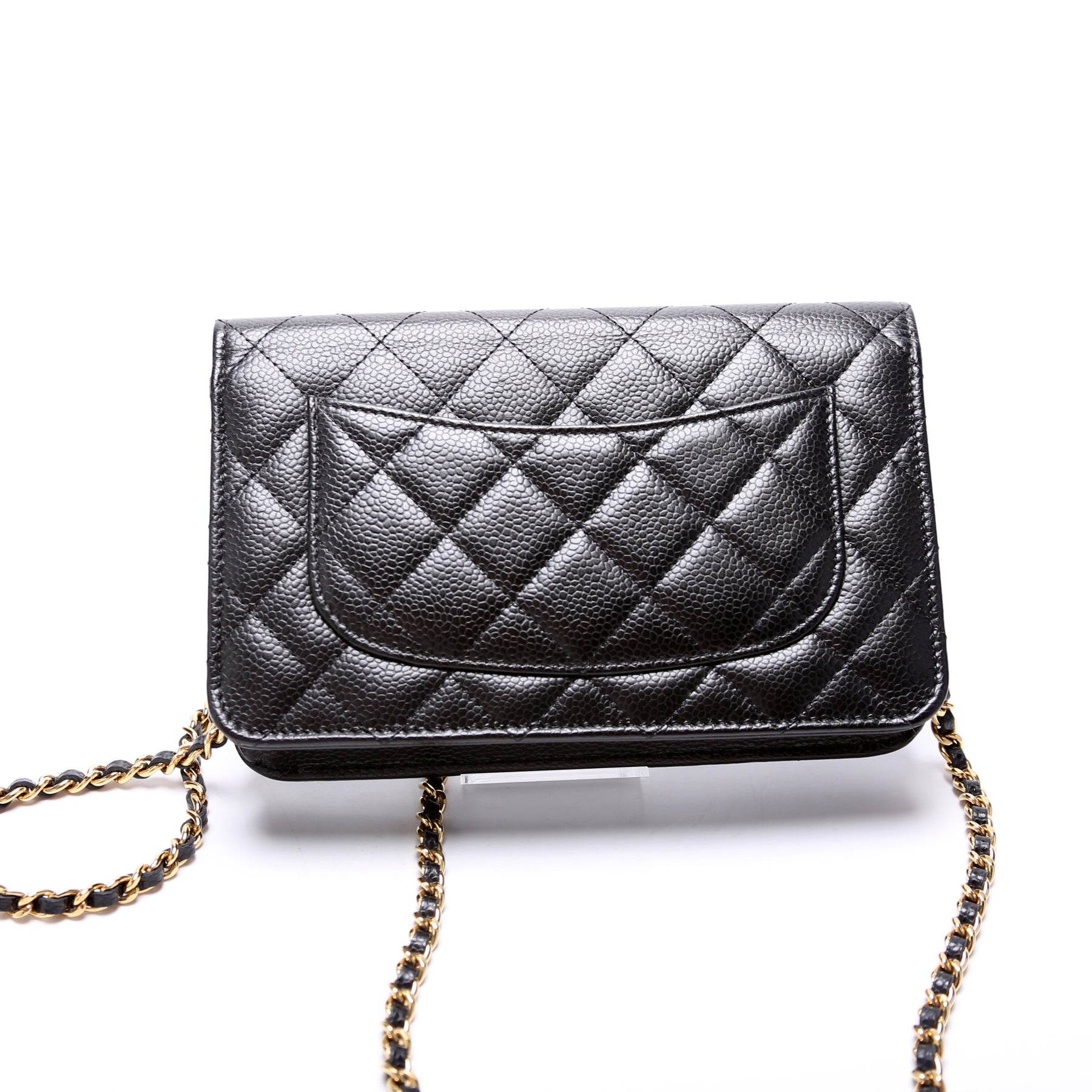 WOC Classic Quilted Matte Caviar 18M – Keeks Designer Handbags