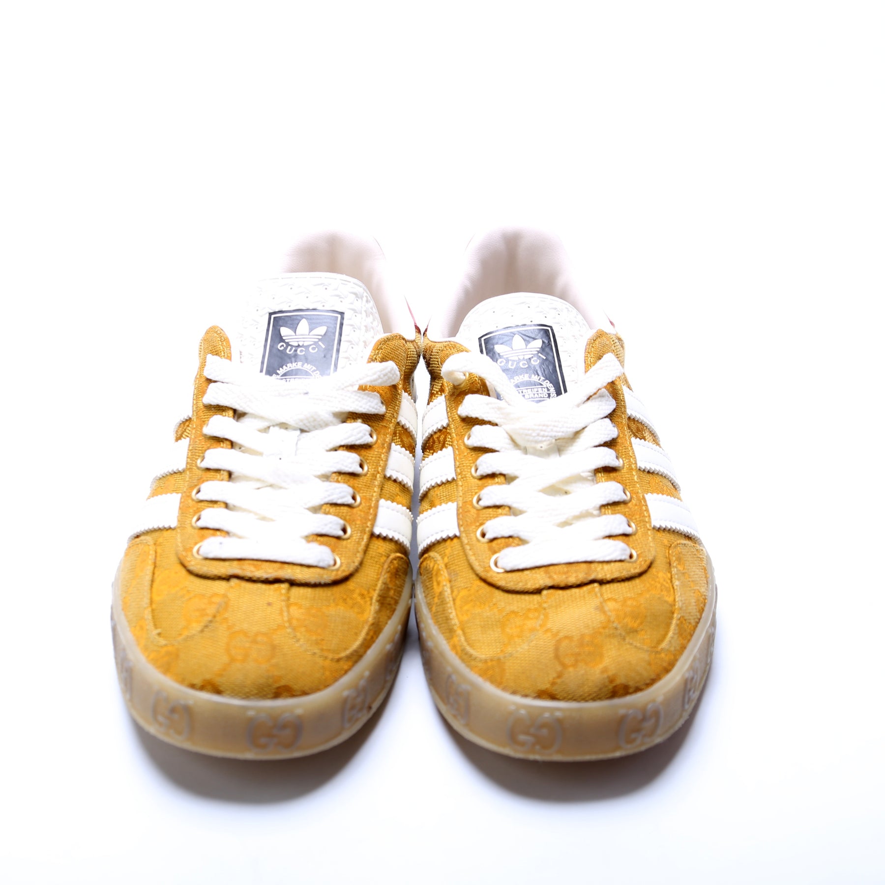 Gucci X Adidas Gazelle GG Canvas Sneakers Size 38.5 Gucci X Adidas Gazelle GG Canvas Sneakers Size 38.5