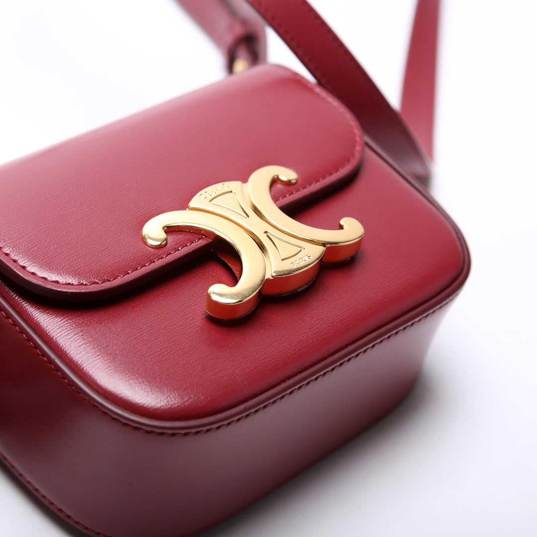 CELINE｜CROSSBAGS (MINI CLAUDE IN SHINY CALFSKIN (10I513 Celine Shoulder Bag Mini Claude Pink Shiny Calfskin