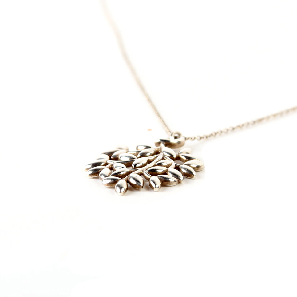 Paloma Picasso Olive Leaf Pendant Necklace 925 – Keeks Designer Handbags