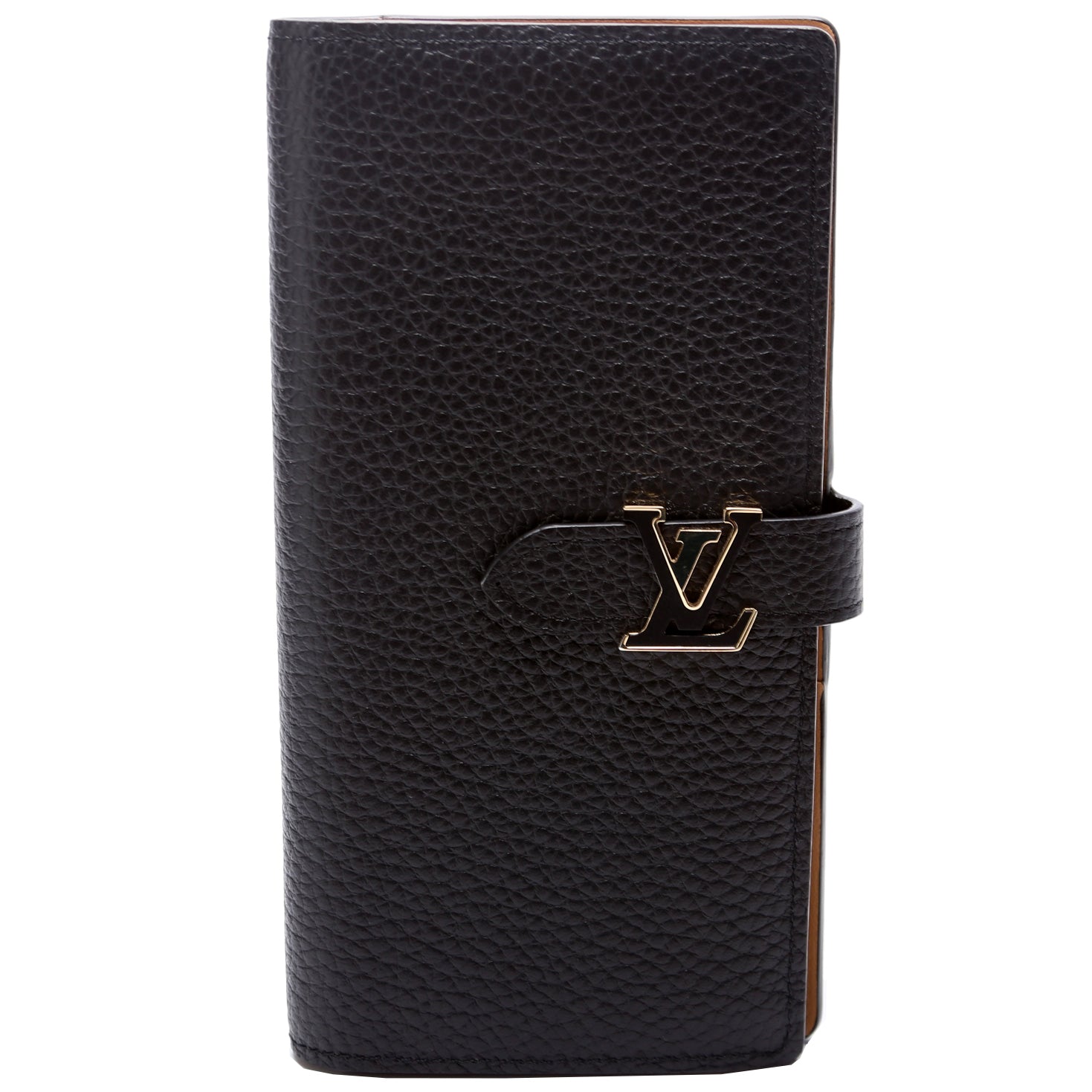 Louis Vuitton LV Vertical Wallet Black Taurillon