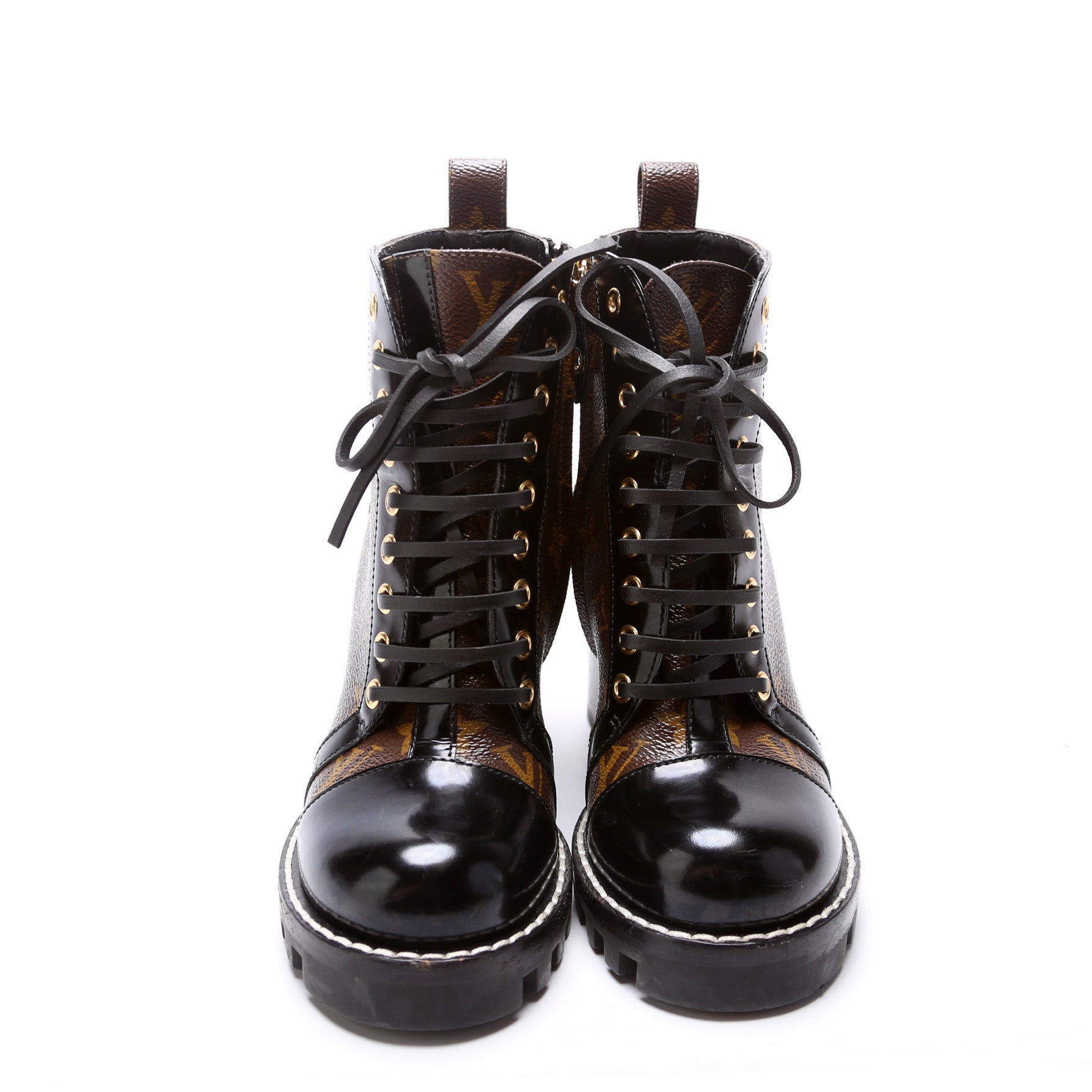 Louis Vuitton - Authenticated Star Trail Ankle Boots - Leather Brown for Women, Very Good Condition
