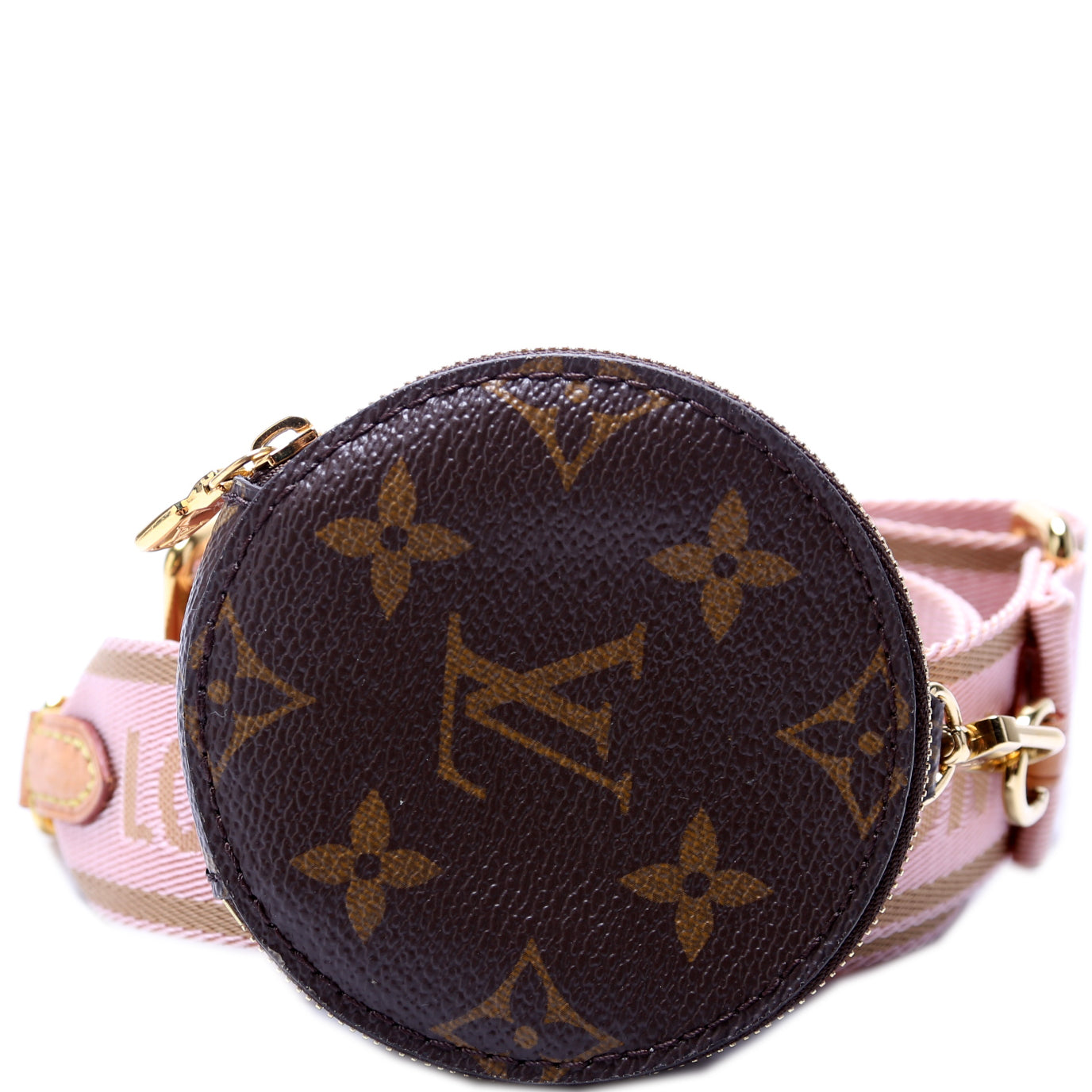 Multi Pochette With Round Coin Purse Strap Monogram – Keeks Designer  Handbags